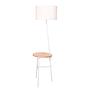 Floor lamp Virke 1-light steel mixed fabric 1