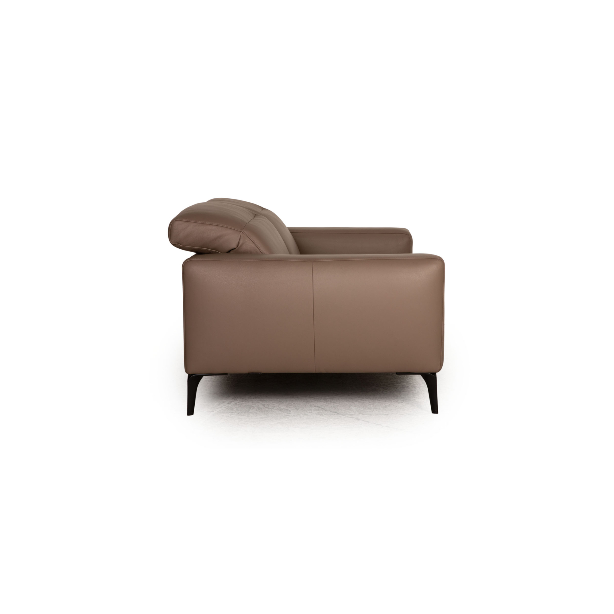 Zürich Sofa 2-Sitzer mit Funktion Leder Taupe 6