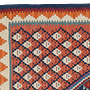 Kilim Senneh Teppich Braun 1