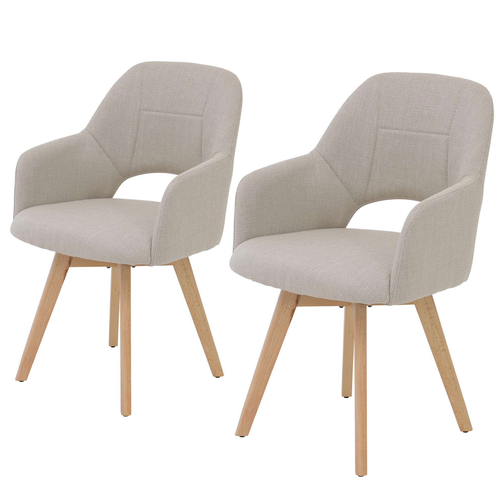 Stade Dining Chair Set of 2 Beige 1