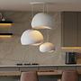 3-Flammig Wabi Sabi Ashveils Pendelleuchte Weiß 2