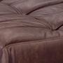 Togo Ottoman Pull-Up-Leder Schokoladenbraun 1