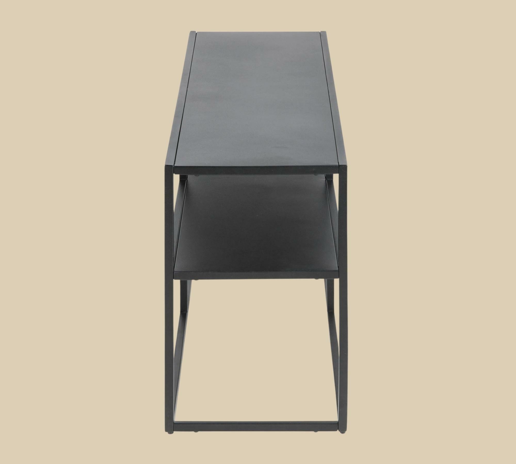 TV Lowboard Stahl Schwarz 2
