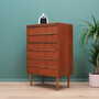 Vintage Kommode Teakholz Braun 1970er Jahre 4