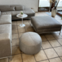 Sofa, Hocker & Pouf Leder Edelstahl Grau 2