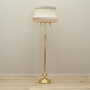 Vintage Stehlampe Metall Textil Gold 1970er Jahre  1