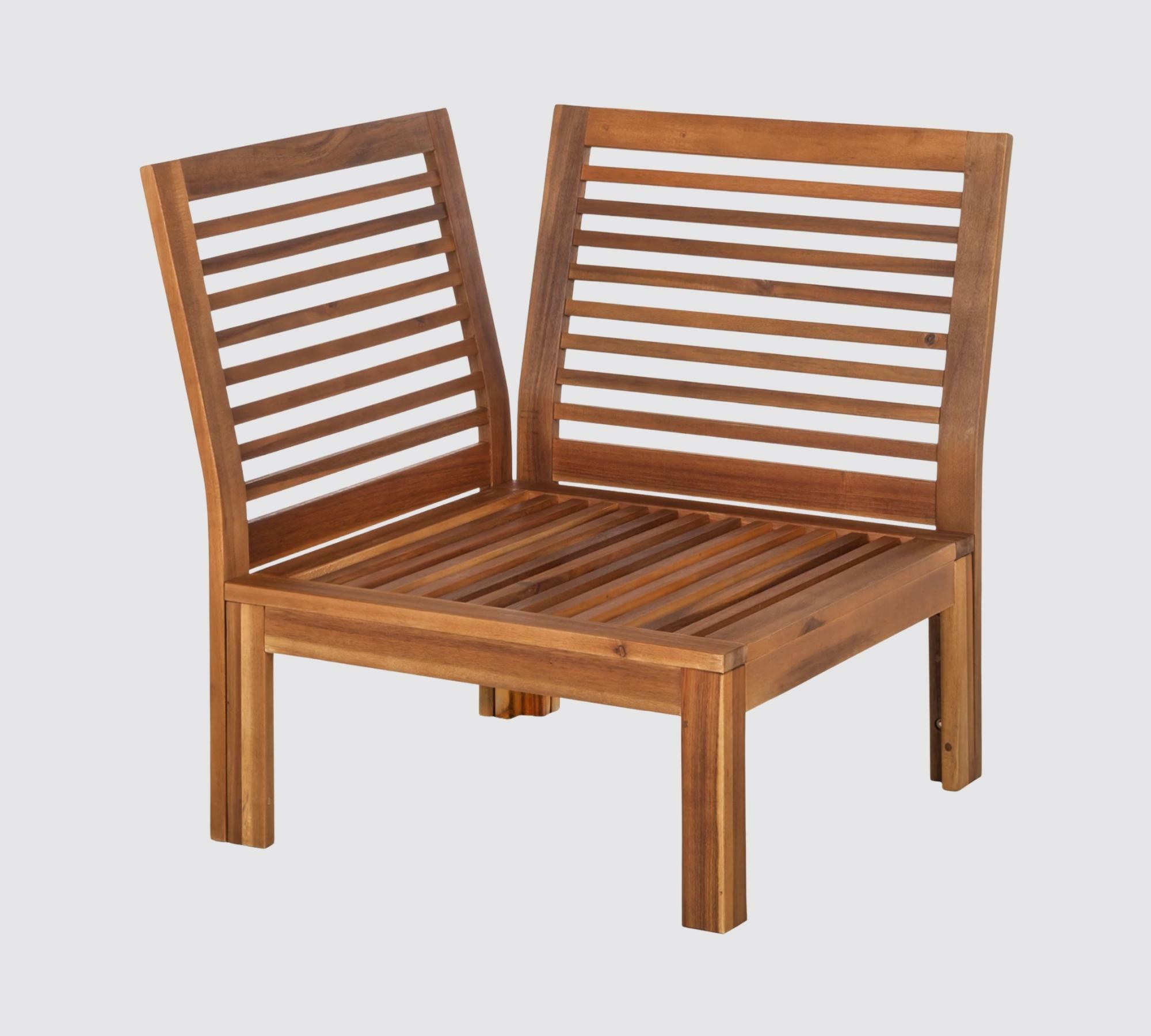 Loungeecke Akazienholz Massiv 2