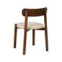 Dining chair TARO set of 2 Beige Brown 3