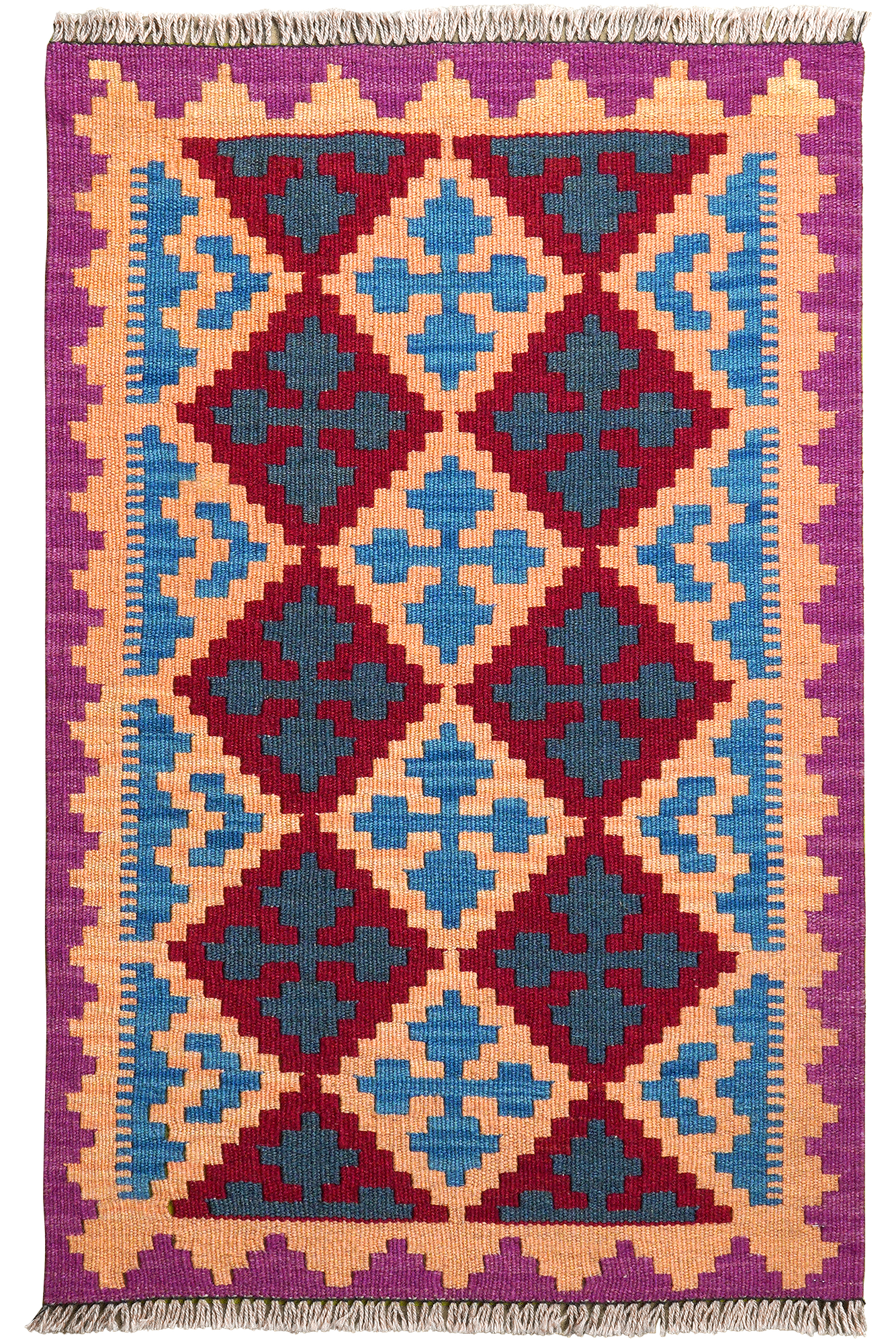 Kilim Gashgai Teppich Mehrfarbig 0