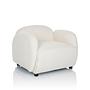 VERDUNA Chair Teddy fabric White 5
