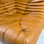 Togo Ecksofa Hochglanzleder Cognac Hell 7