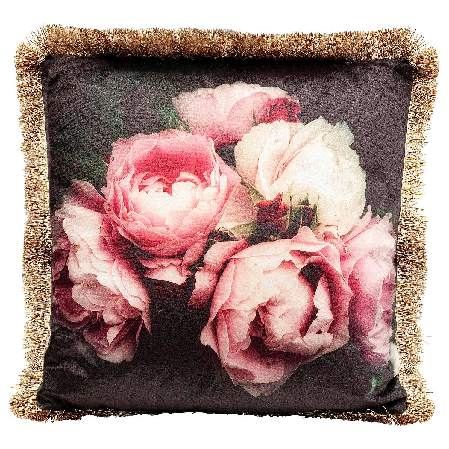 Dekokissen Blush Roses Polyester Mehrfarbig 0