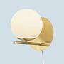 1-light wall lamp aluminum gold 1