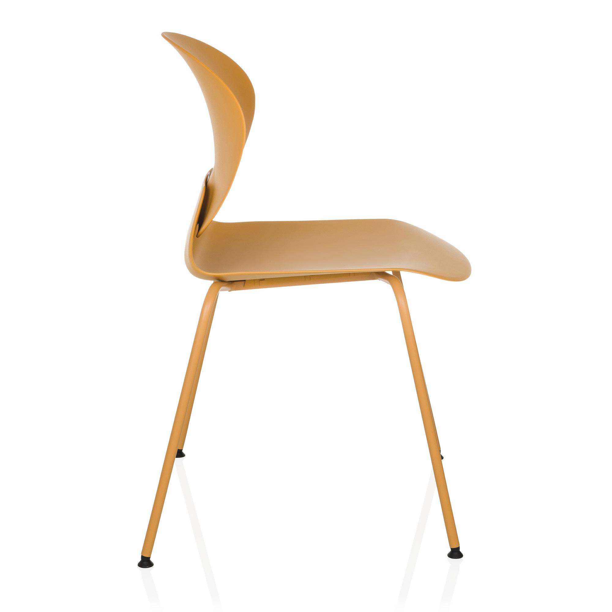 T36 VI Stackable chair plastic Yellow 8