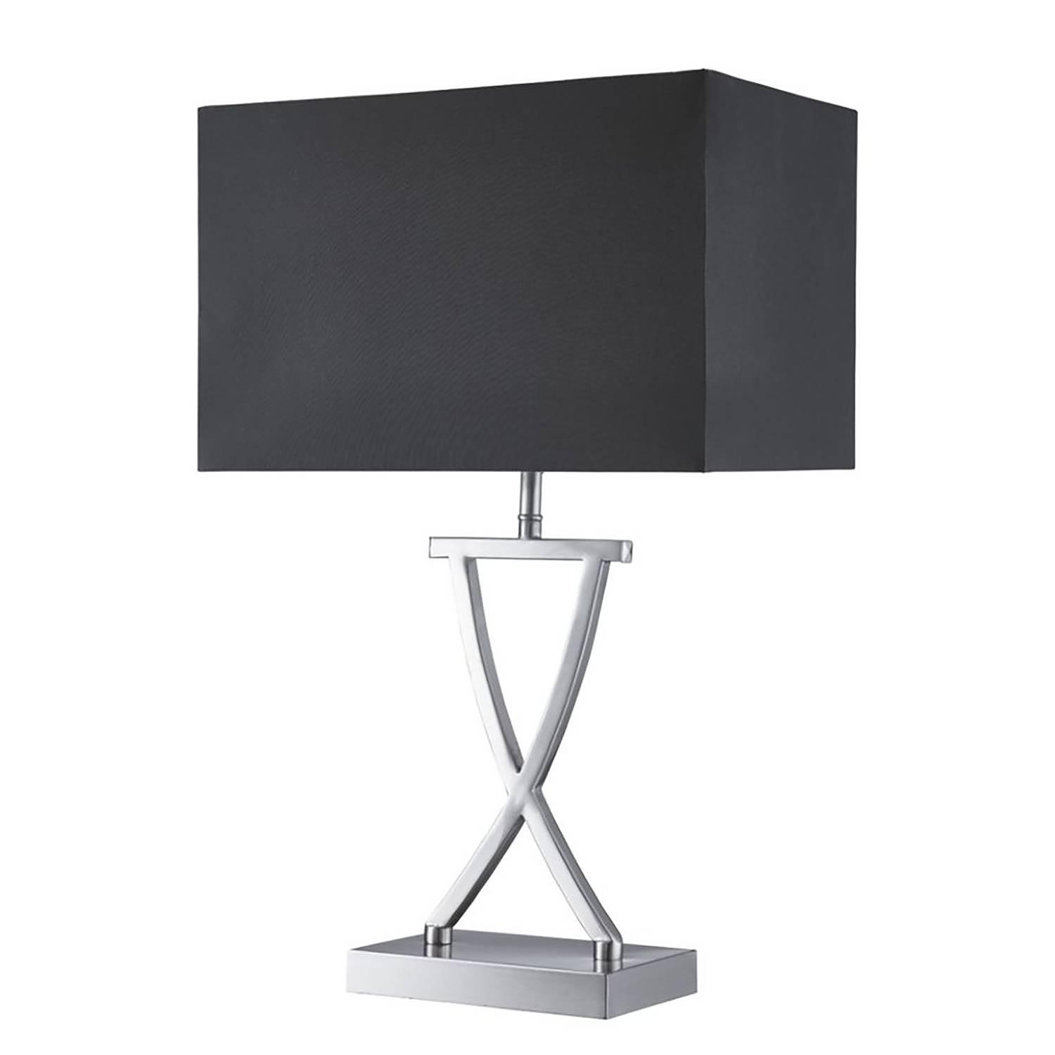 Table lamp Club mixed fabric steel black 0