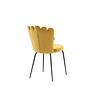 2x Limhamn Stuhl-Set Samt Gelb 8