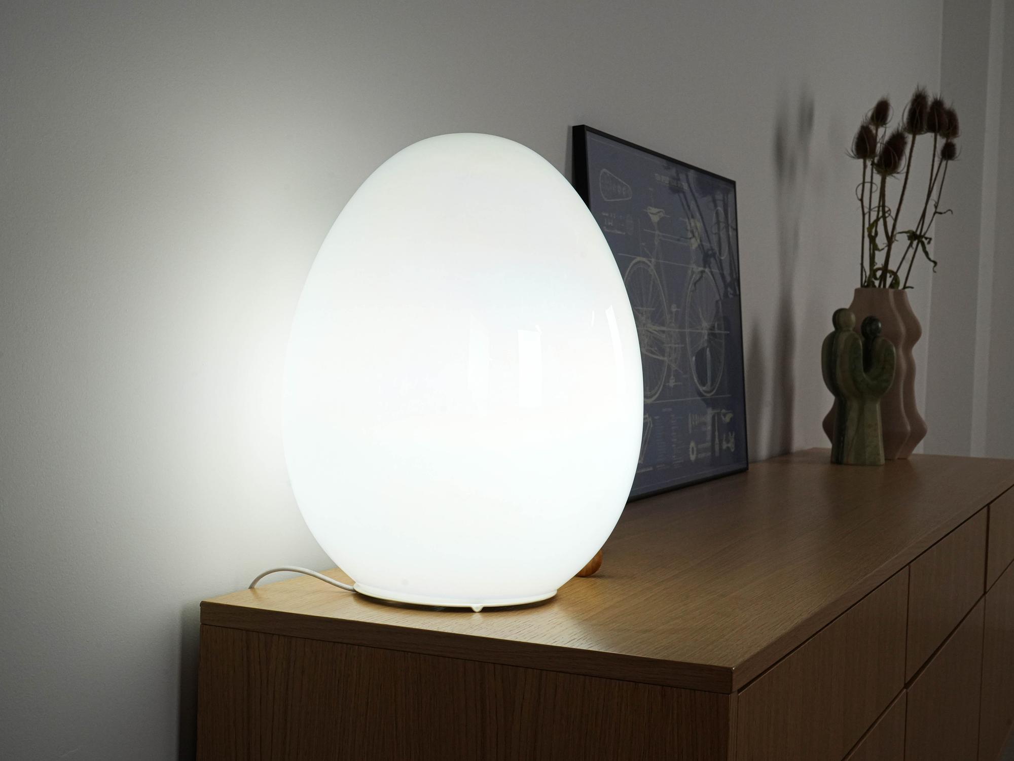 A table lamp glass 1970s 5