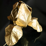 Vintage Christiane Charles Iris Tischleuchte Bronze Gold 1