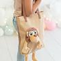 Monkey Bag Cotton Beige 7