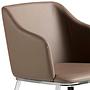 Armchair Faux Leather Brown 7
