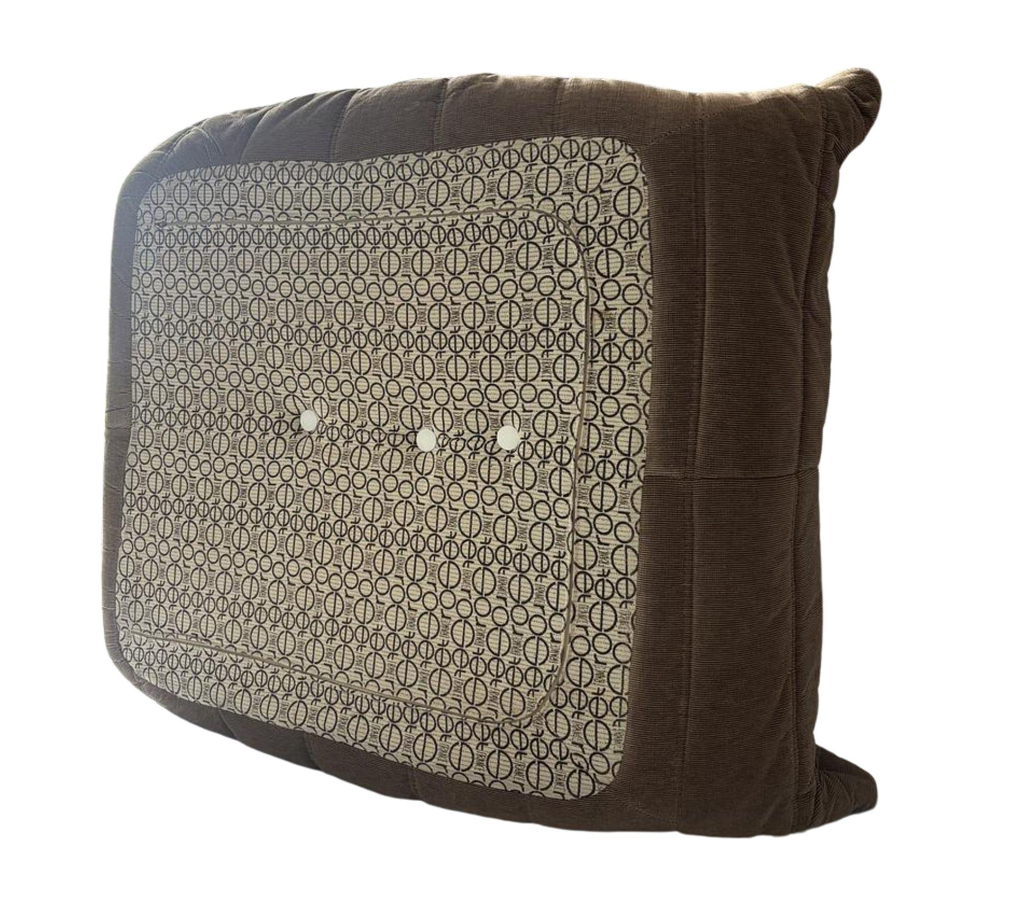 Vintage Togo 1-Sitzer Sofa Cord Braun 3