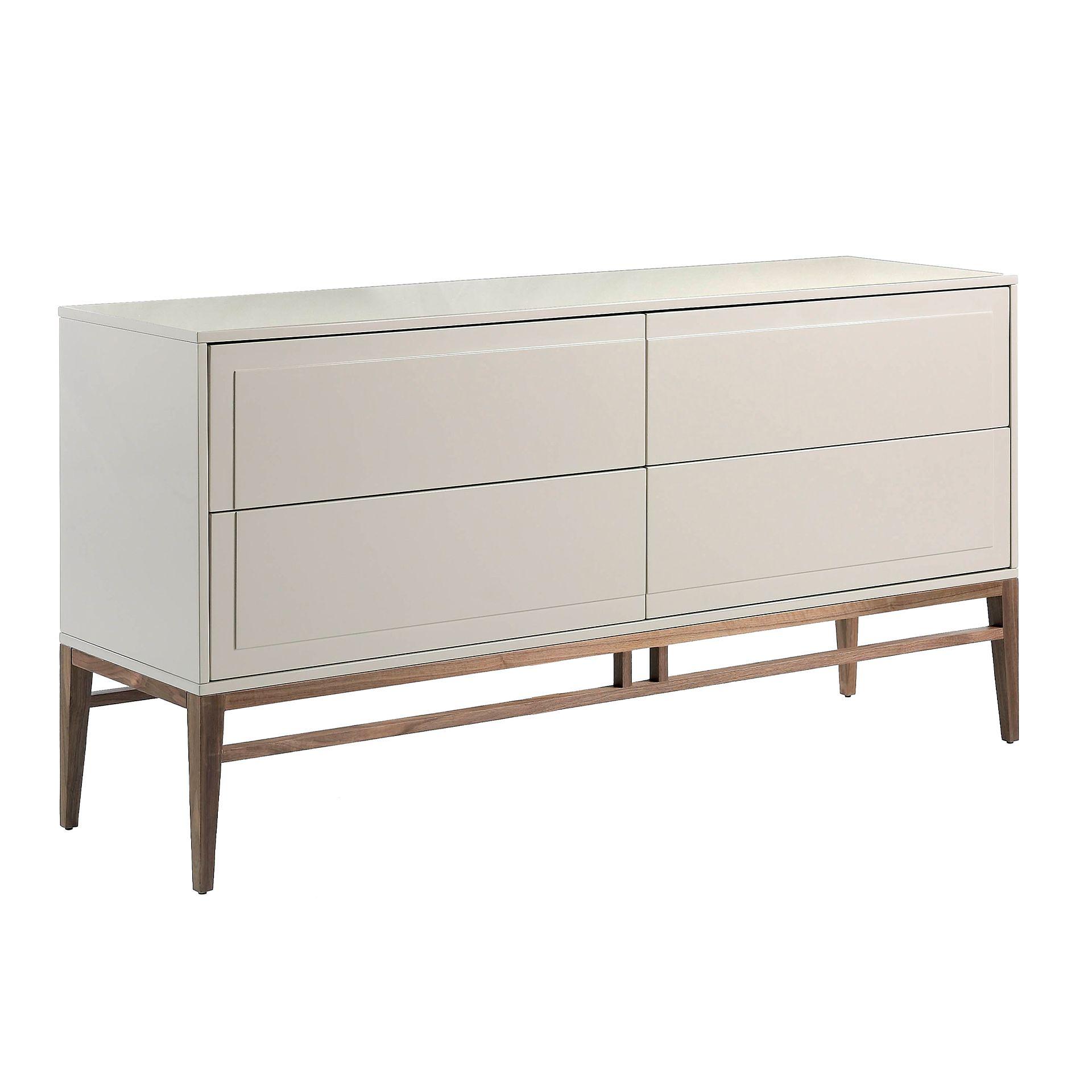 Sideboard Walnussfurnier Creme 0