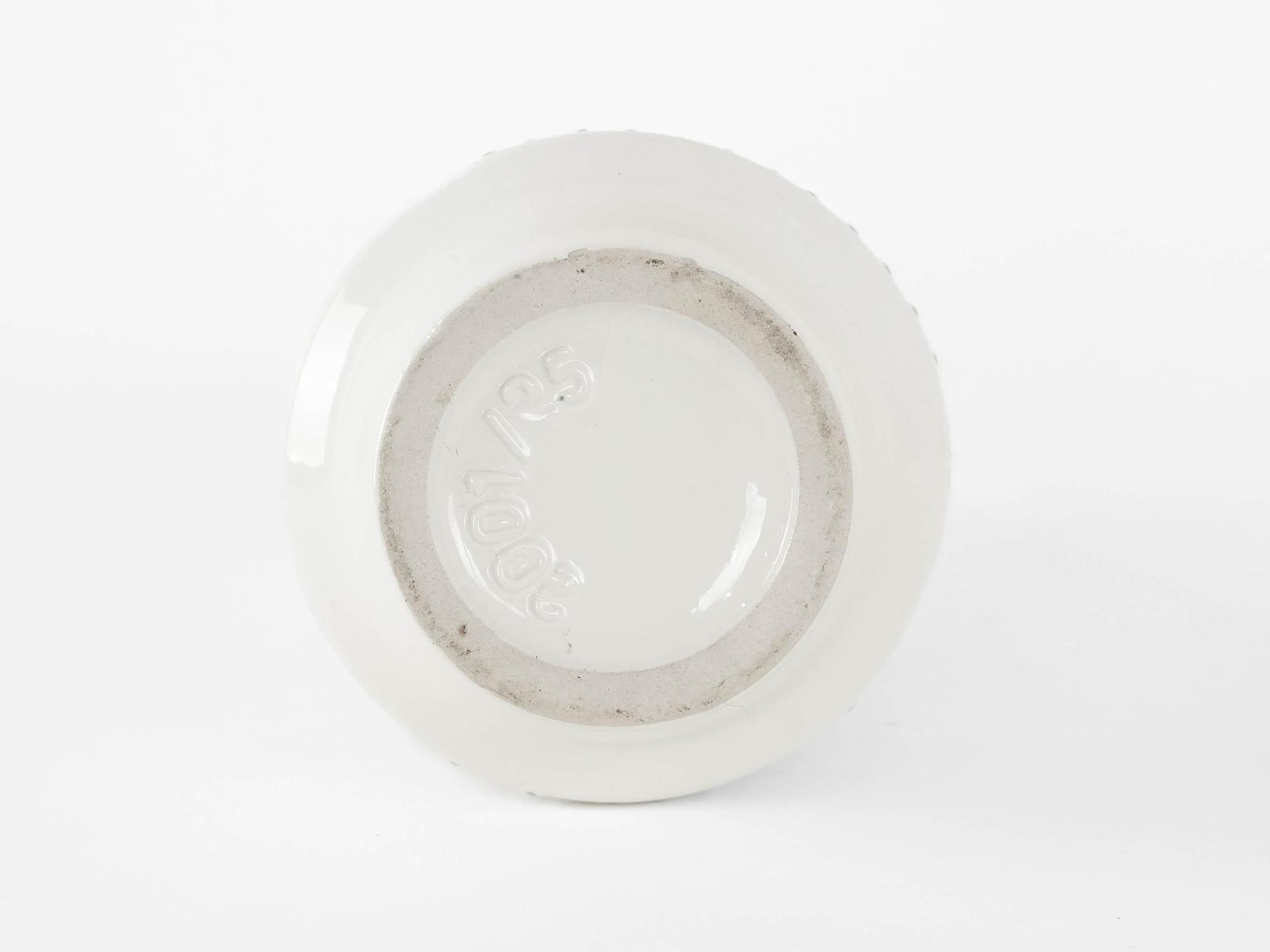 Fat Lava Keramikvase Weiß 1960er Jahre 5