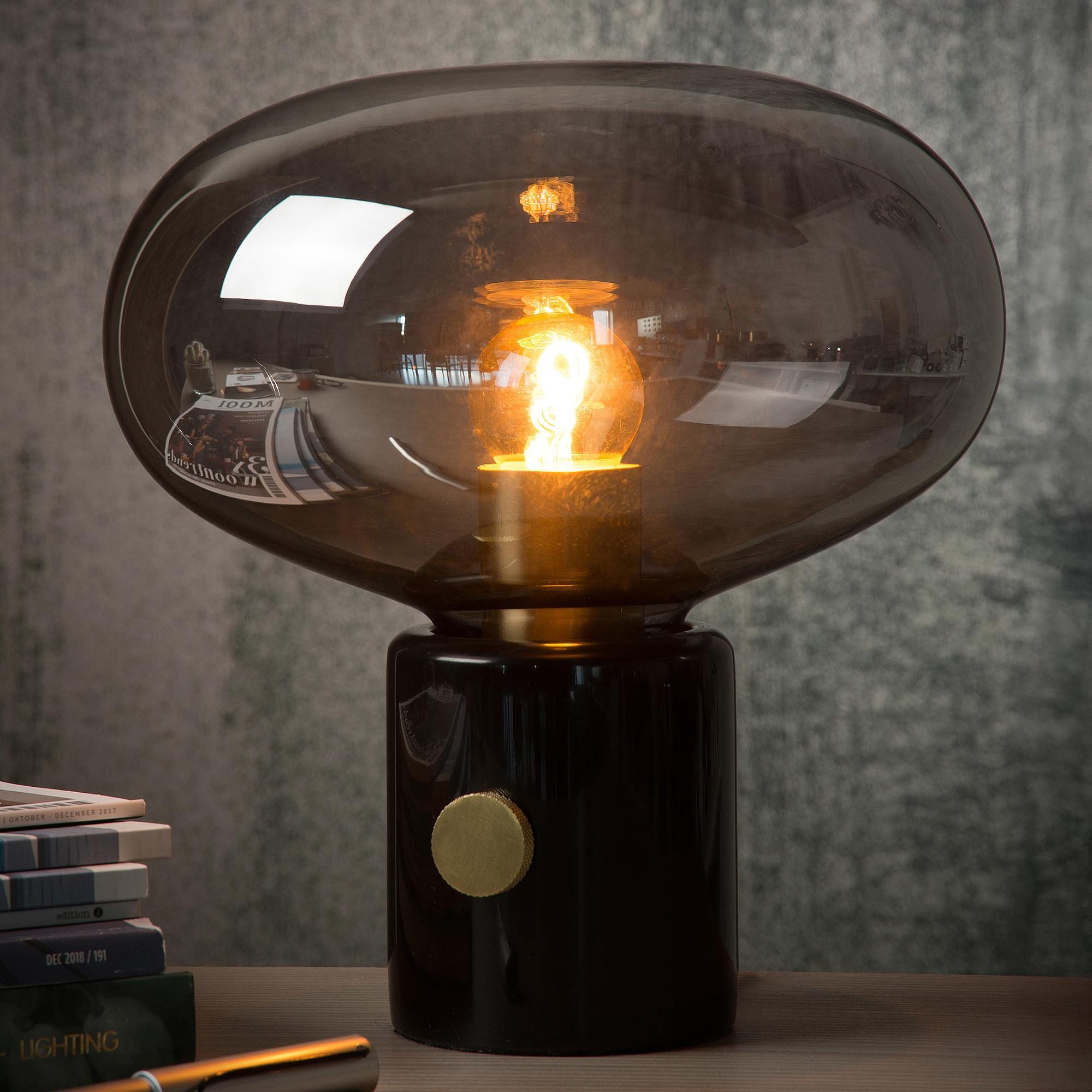 Charlize Tischleuchte Mamor Dunkelgrau 1