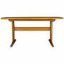 Vintage Table Ash Wood Brown 1960s 0