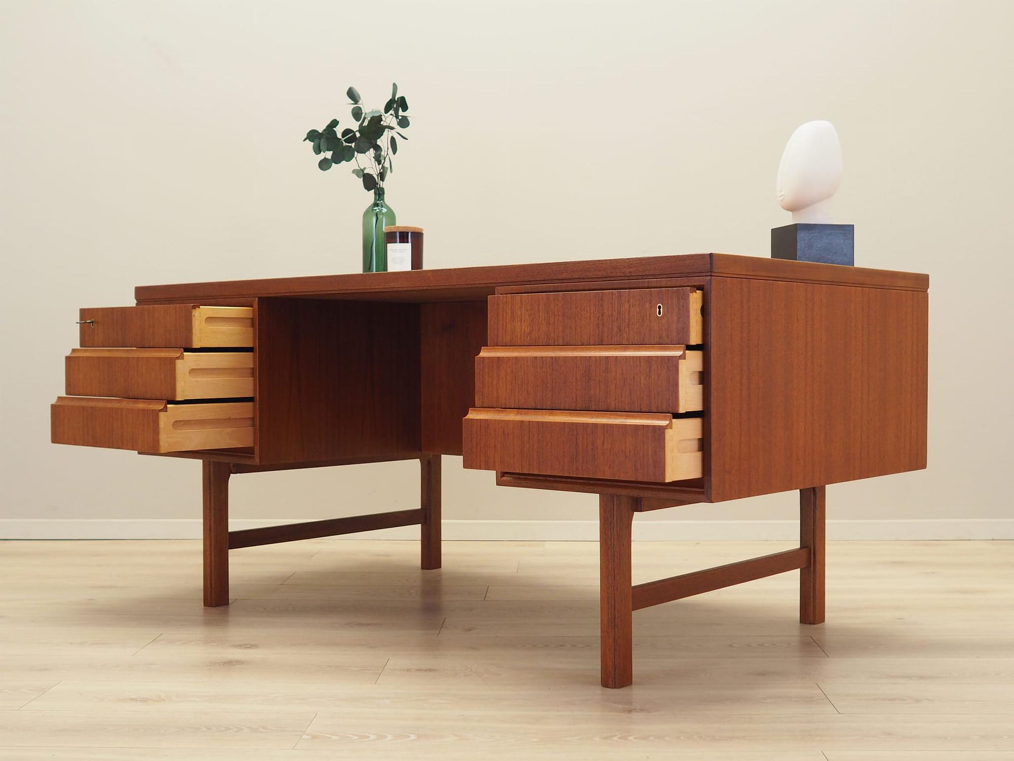 Schreibtisch Teakholz 1970er Jahre 3