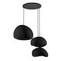 3-Flammig Wabi Sabi Stillforms Pendelleuchte Schwarz 1