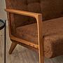 Kemer Sofa Holzfurnier Braun 1