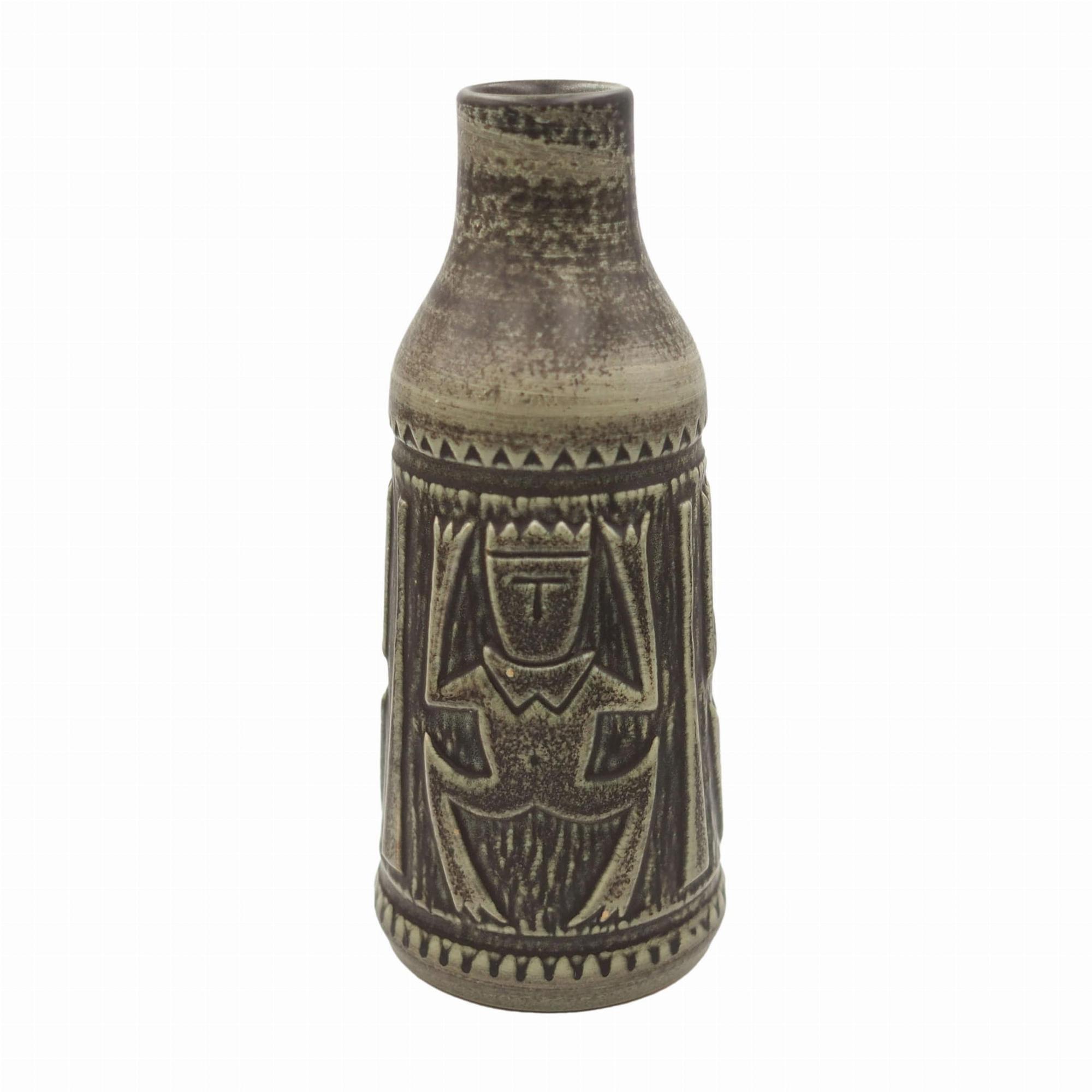 Vase Keramik Grün 1960er Jahre 0