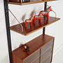 Teak shelf brown 1960s 4