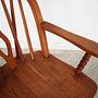 Vintage Armchair Oak Wood Brown 1960s 10