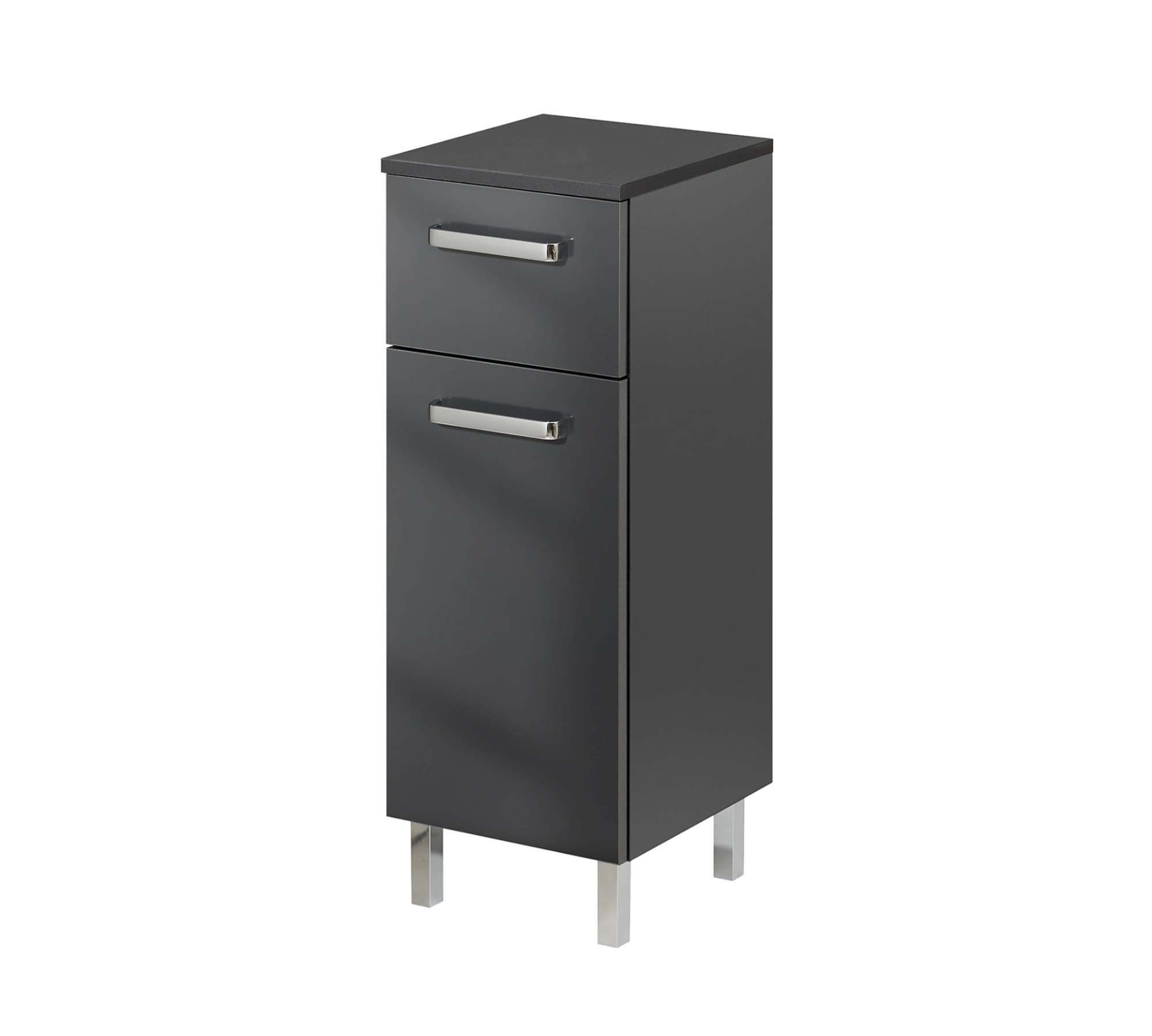 Bad-Unterschrank Holz Anthrazit 0