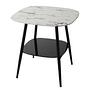 Ladis Beistelltisch Glas Metall 0