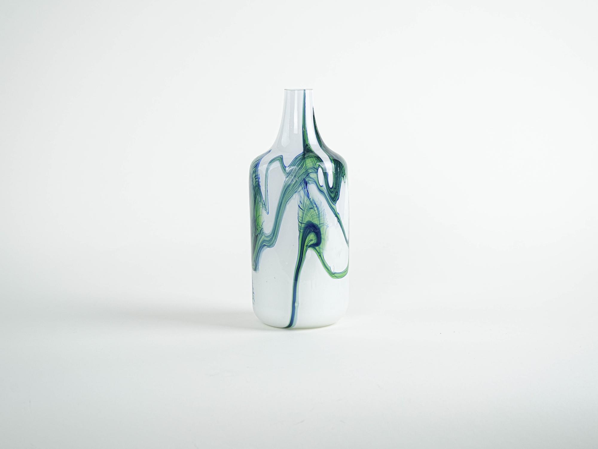 Glass vase 1970s 2