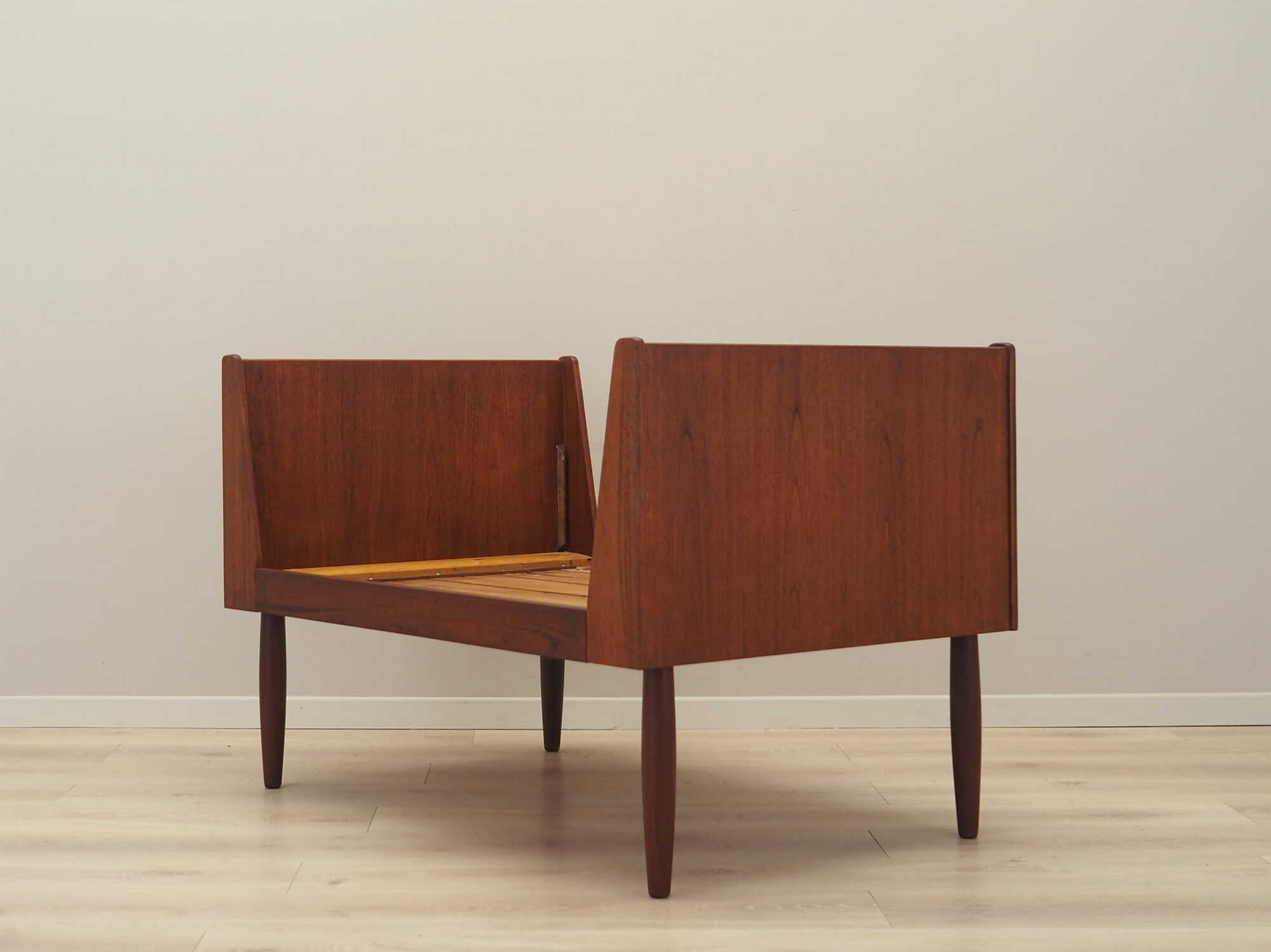 Vintage Bed Teak Wood Brown 1970s 3