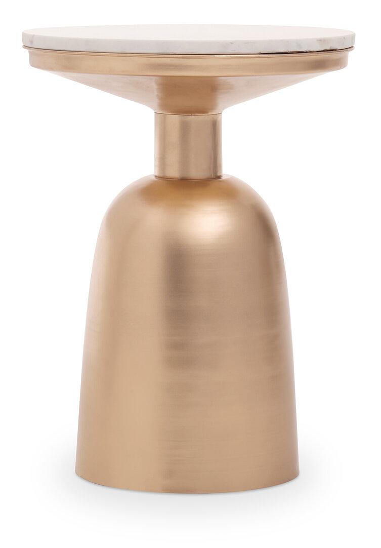 Amira side table with marble top 0