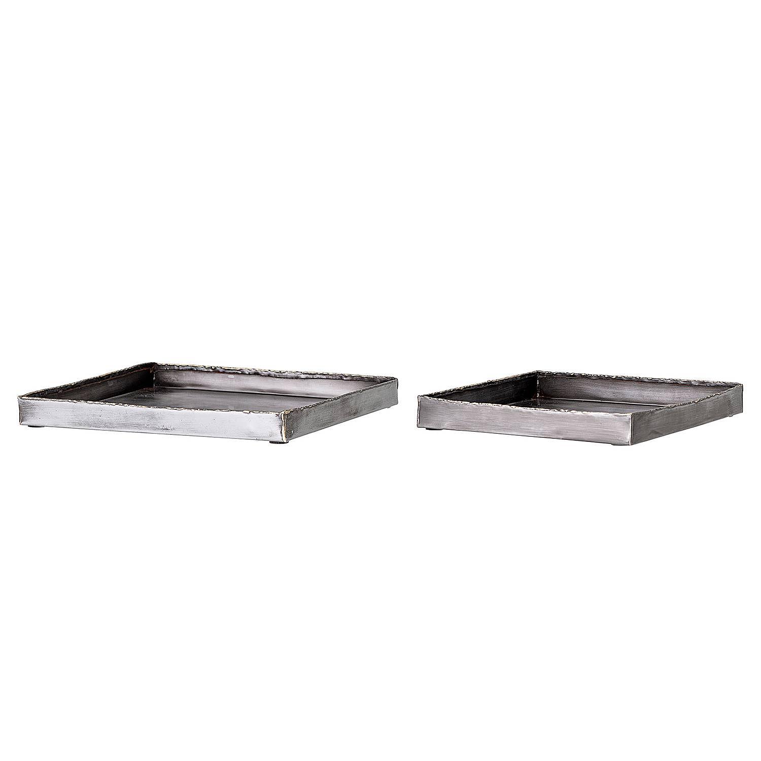 2x Servierplatte Cody Eisen Silber 0
