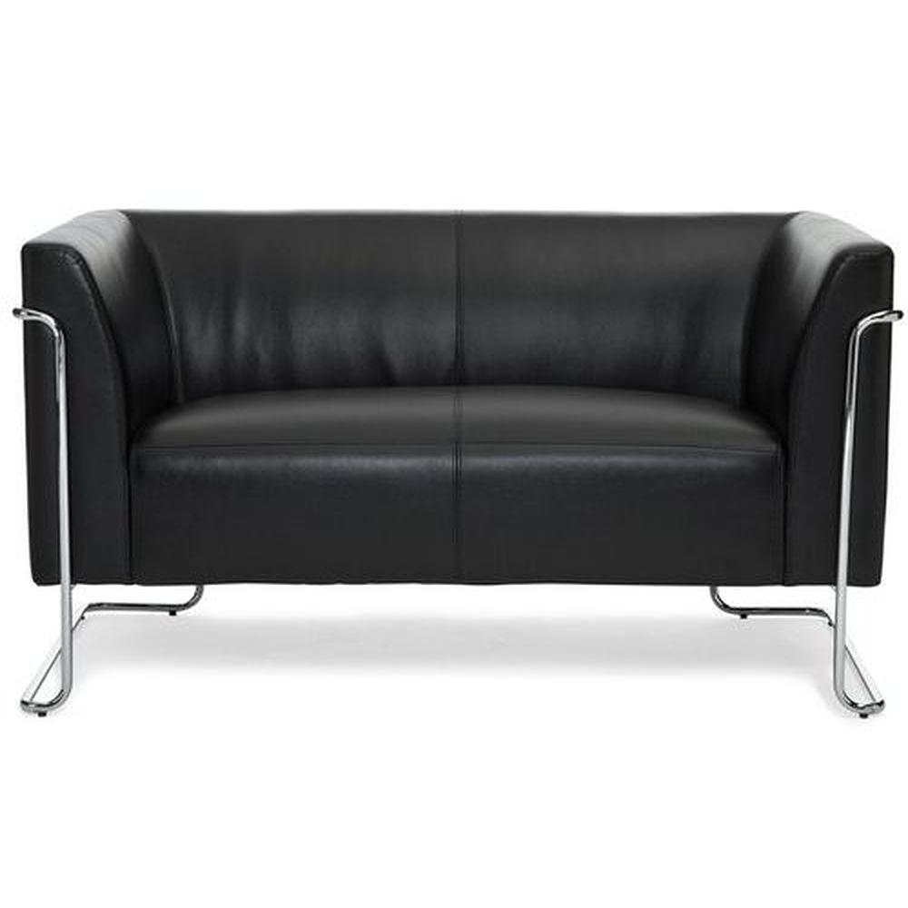 CURACAO Lounge Sofa Kunstleder Schwarz 0