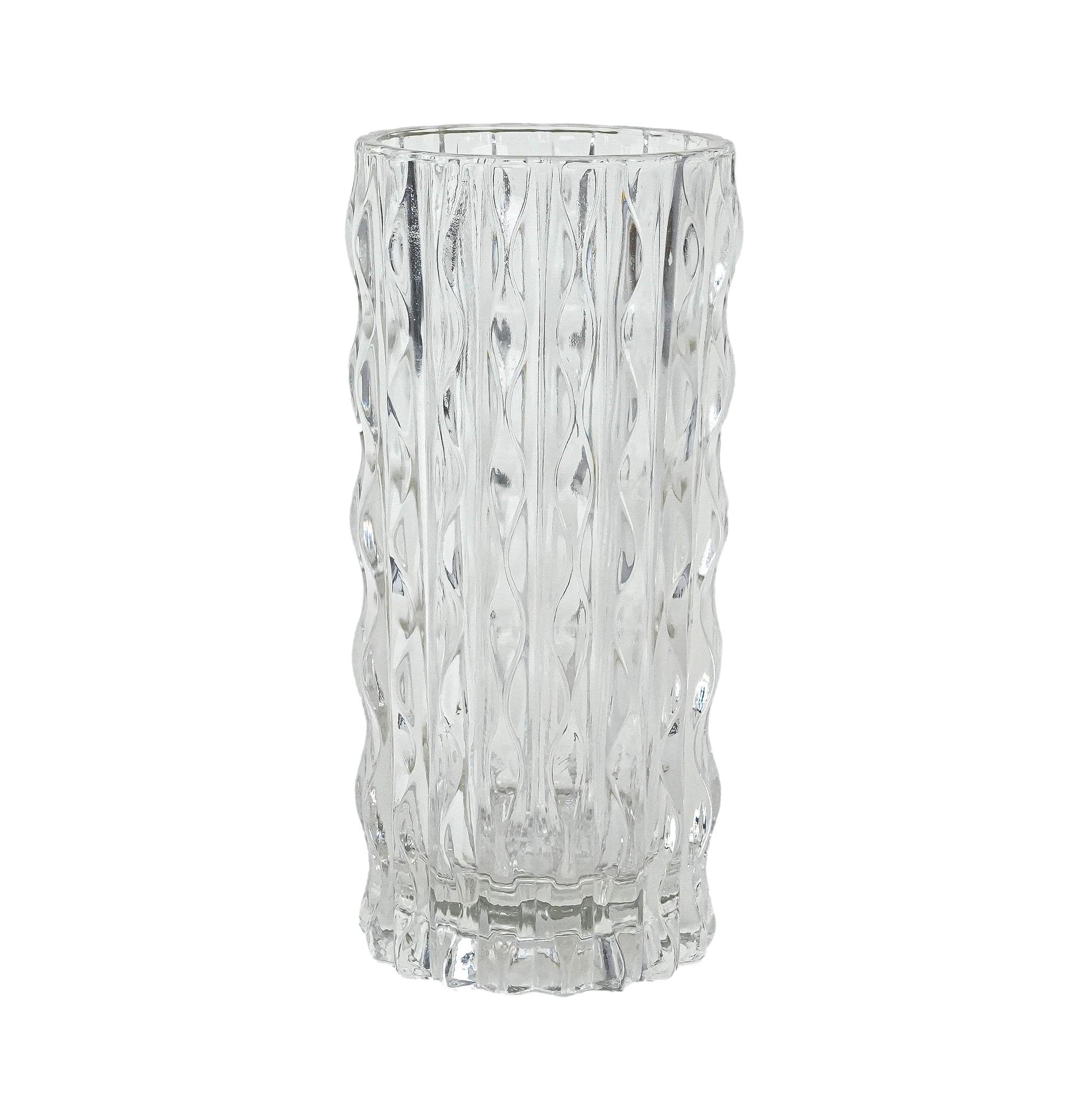 Kristallvase Transparent 1960er Jahre 0