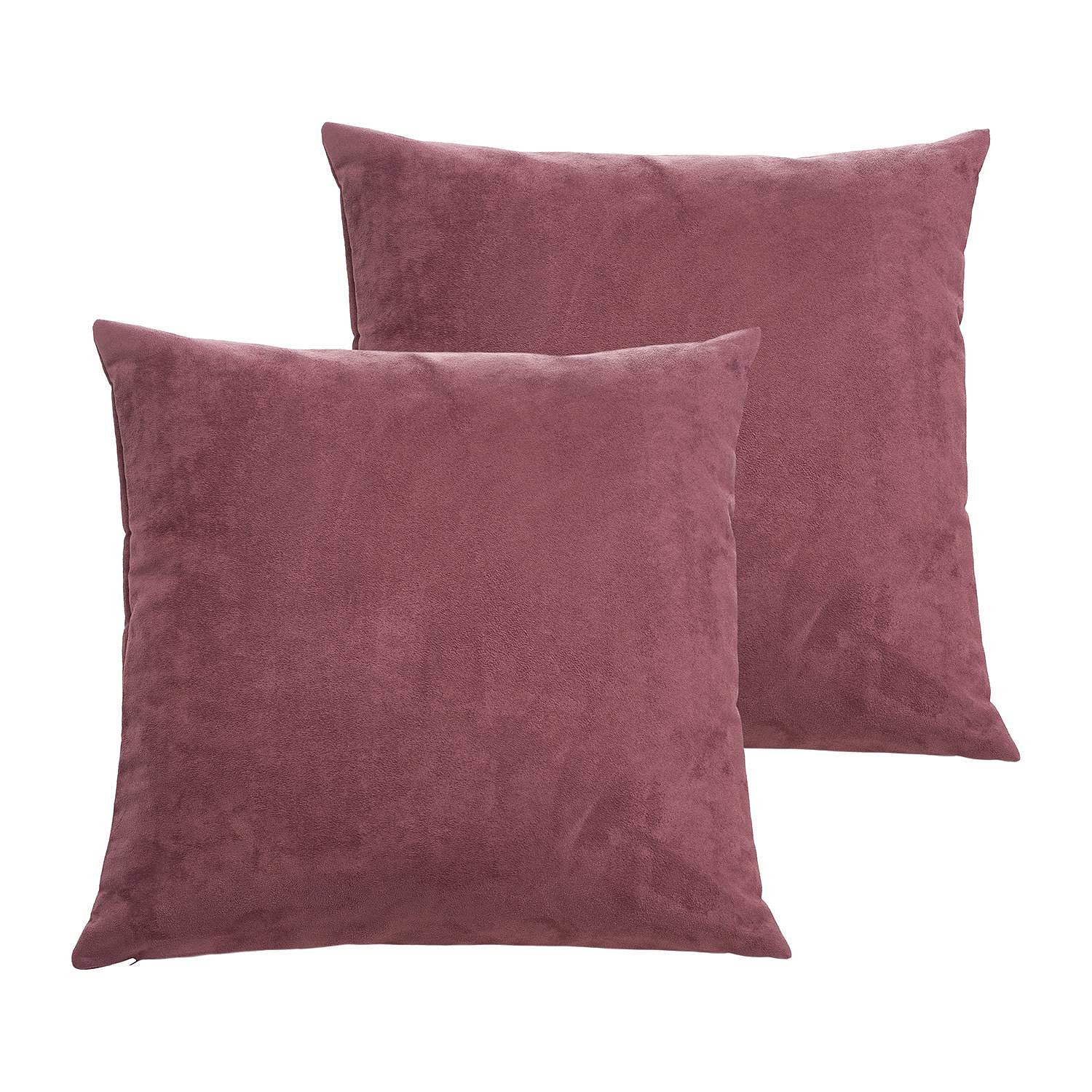 2x Alcatraz Pillowcase Synthetic fiber Old Rose 60 x 60 cm 0