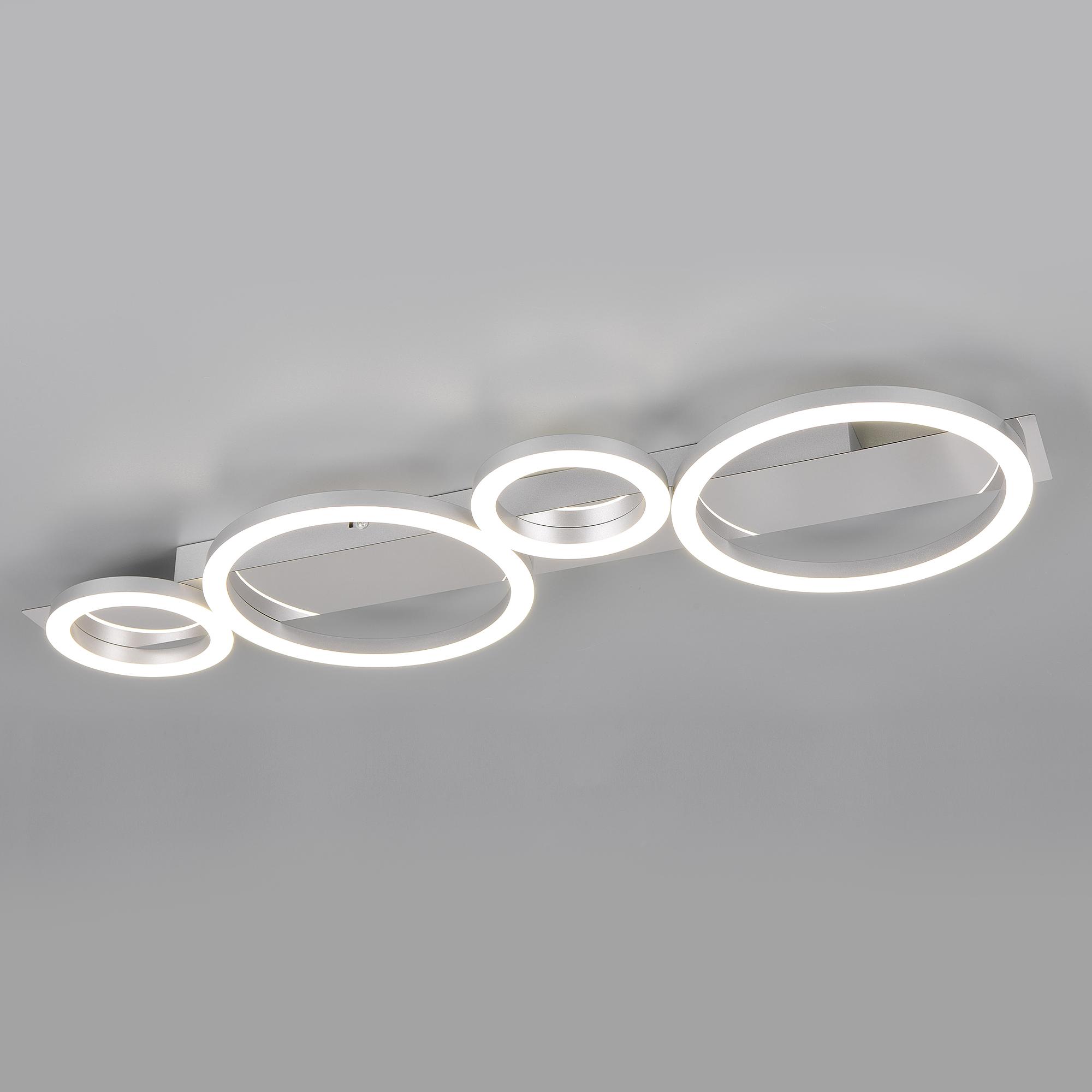 1-Flammig Lumos LED-Deckenleuchte Eisen Weiß 0