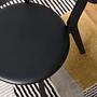 2x Dining chair faux leather wood black 4
