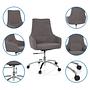 SHAKE 100 Office chair with castors Swivel Fabric Dark Grey 2