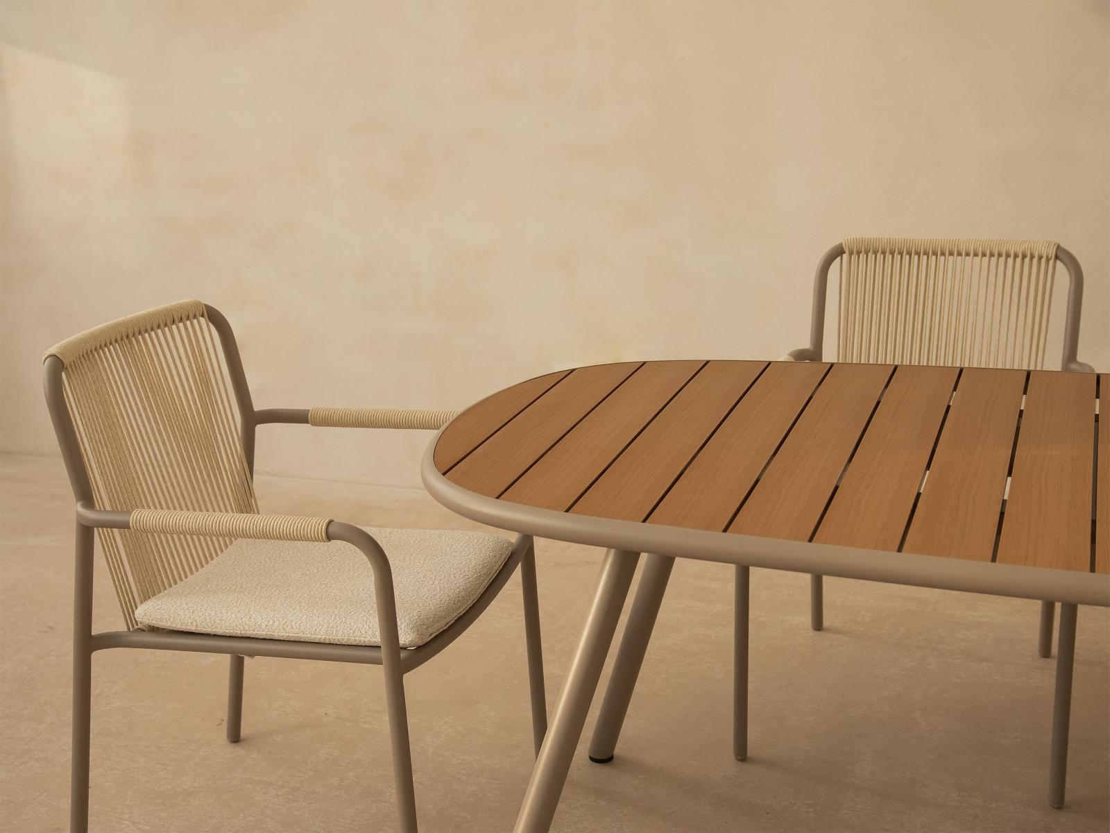 Peralta Gartenstuhl Polyester Creme 0