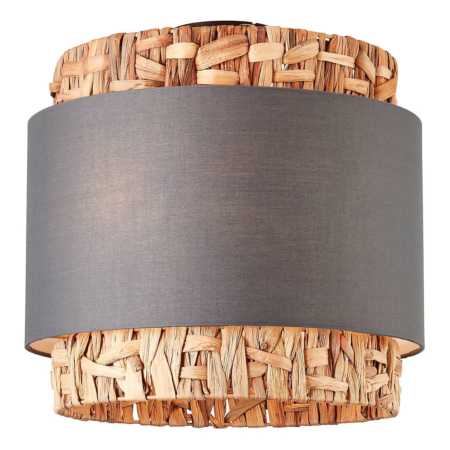 Waterlilly Ceiling light Linen Plant leaf 2-bulb 0