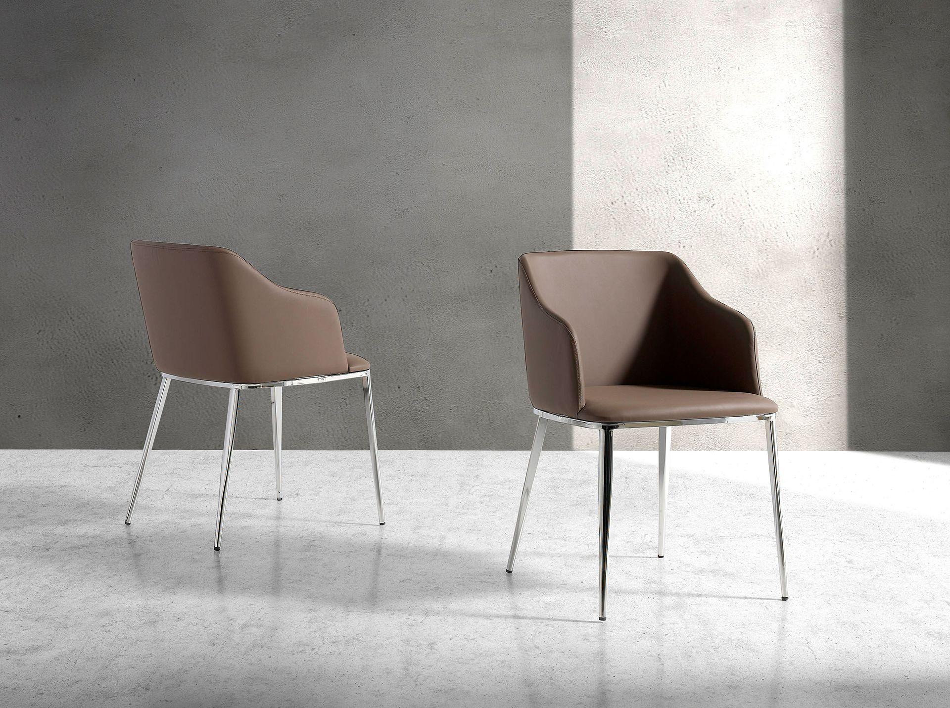 Armchair Faux Leather Brown 3